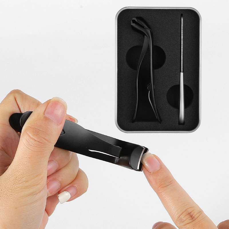 Professional Stainless Steel Manicure Cutter Nail Clipper Set (Glass/Metal File)