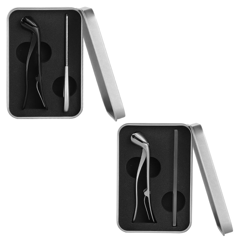Professional Stainless Steel Manicure Cutter Nail Clipper Set (Glass/Metal File)