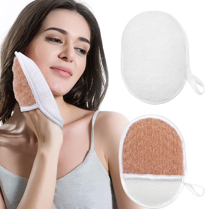 Reusable Makeup Remover Mitt Gloves Facial Cloth Pads