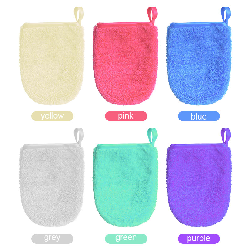 Facial Cleaning Glove Towels Microfiber Fleece Makeup Remover
