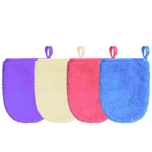 Facial Cleaning Glove Towels Microfiber Fleece Makeup Remover