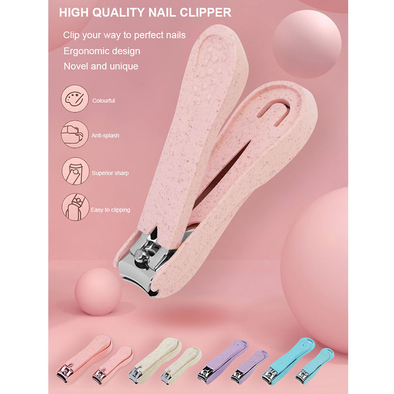 Professional Anti Splash Wheat Straw Nail Clipper