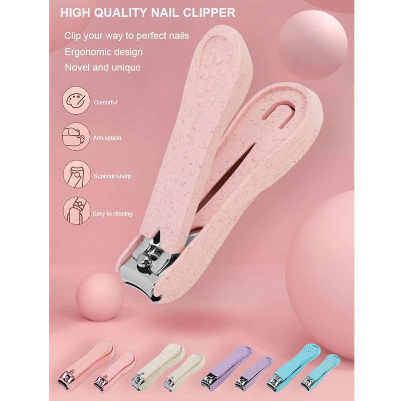 Professional Anti Splash Wheat Straw Nail Clipper