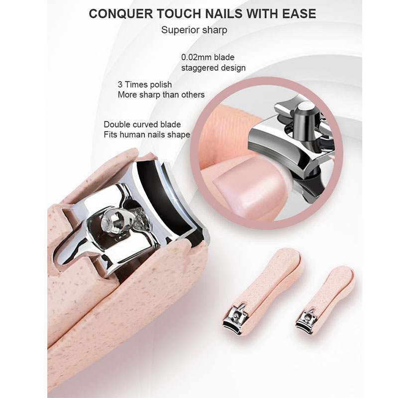 Professional Anti Splash Wheat Straw Nail Clipper