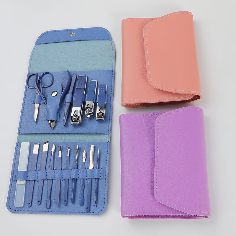 16 PCS Manicure Set Nail Grooming Kit With Travel Leather Case