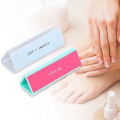 3 Sided Triangle Shaped Nail Buffer for Natural Nails Smooth and Polish Gel Surface