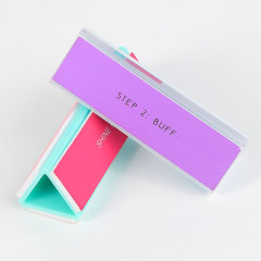 3 Sided Triangle Shaped Nail Buffer for Natural Nails Smooth and Polish Gel Surface