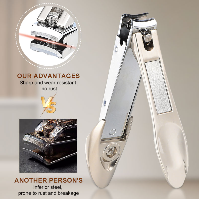 Fingernail & Toenail Clippers Set Stainless Steel Nail Clippers 3 PCS Set