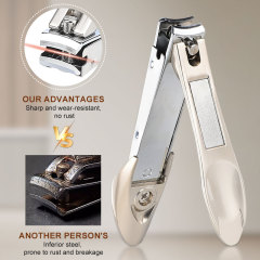 Fingernail & Toenail Clippers Set Stainless Steel Nail Clippers 3 PCS Set