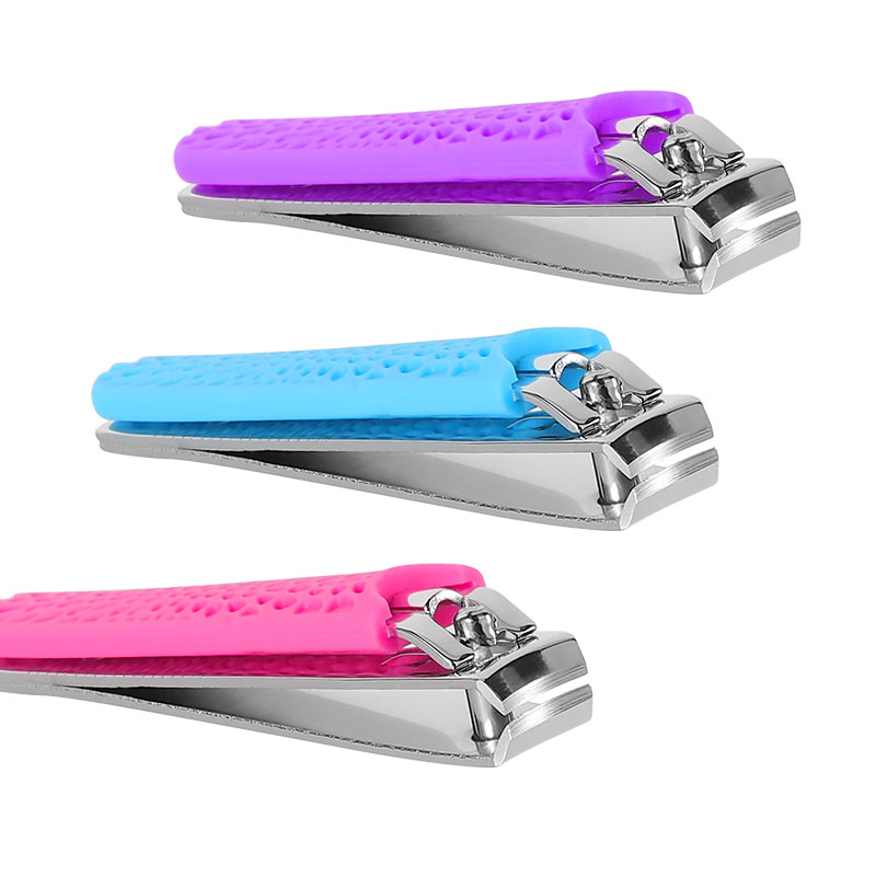 Stainless Steel Metal Nail Clipper With Silicone Cover