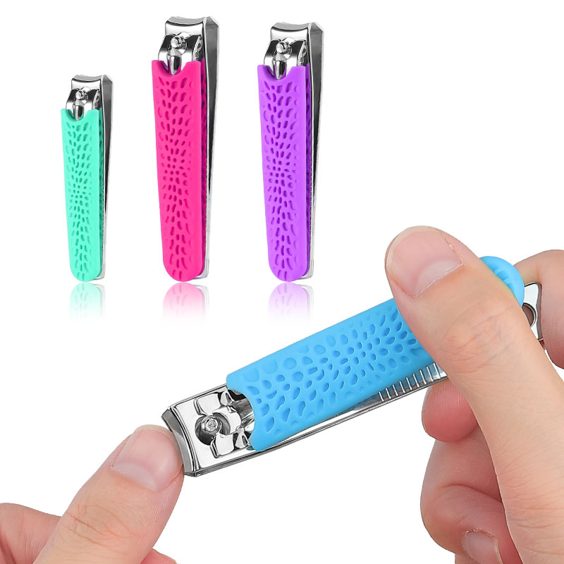 Stainless Steel Metal Nail Clipper With Silicone Cover