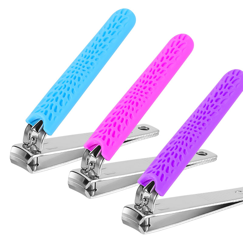 Stainless Steel Metal Nail Clipper With Silicone Cover