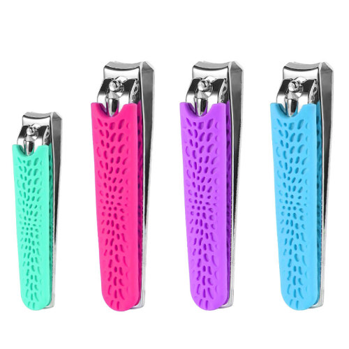 Stainless Steel Metal Nail Clipper With Silicone Cover