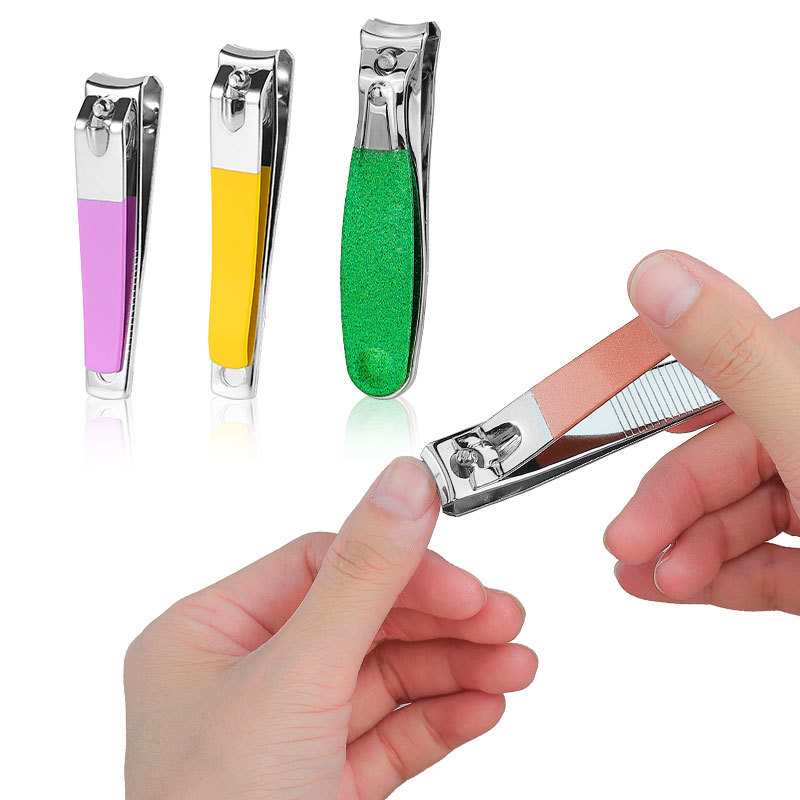 Nail Clippers Stainless Steel Spray Paint Multi-Color Spray Nail Cutters