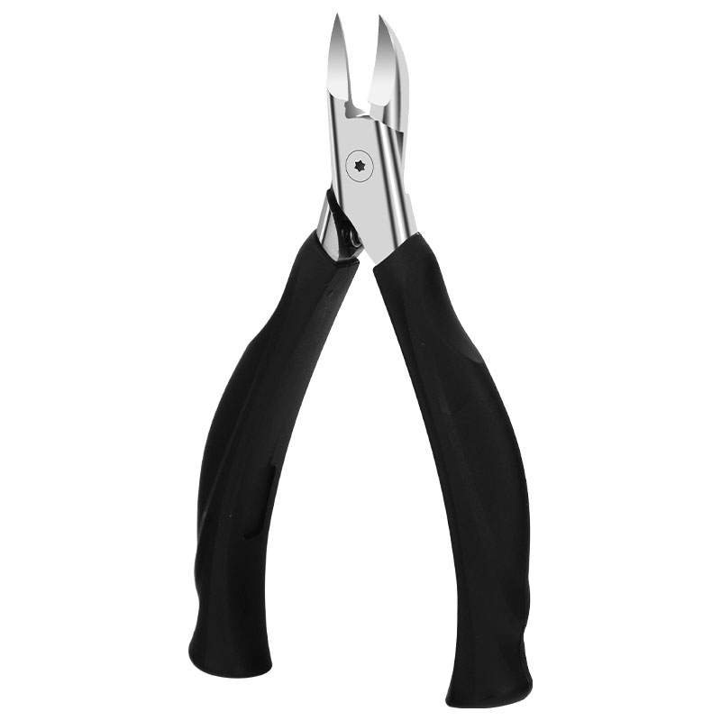 Ingrown Nail Nippers Unique Long Plastic Handle Curved Blade Tool Cuticle Cutter