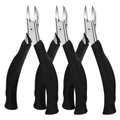 Ingrown Nail Nippers Unique Long Plastic Handle Curved Blade Tool Cuticle Cutter