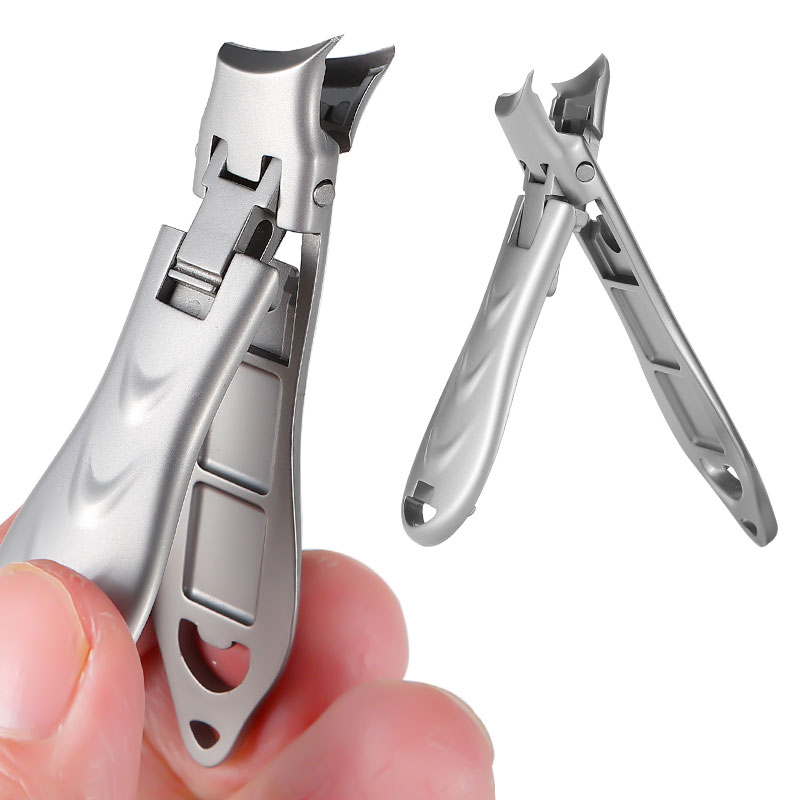 Ultra Thin Portable Nail Clippers Head Curved Wide Jaw Opening Cutter