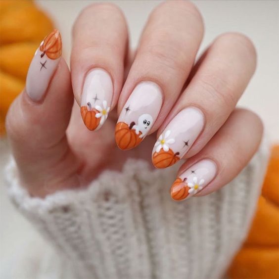pumpkin nails