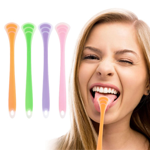 Tongue Scraper, Tongue Cleaning Brush Care, Plastic Tongue Scraper Travel  Portable Freshen Breath Tongue Brush Cleaner for Oral Care
