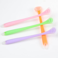 Tongue Cleaning Brush Soft Silicone Oral Health Care Tool Double Side Cleaning Massage Tongue Scraper