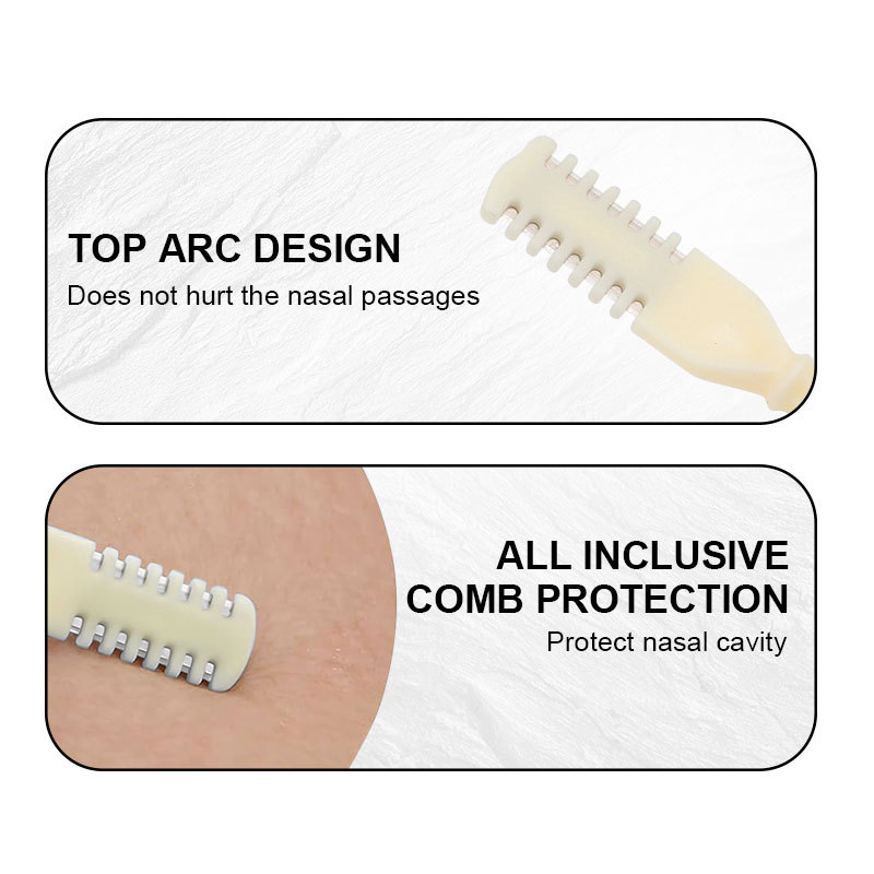 Double Sided Manual Nose Hair Trimmer 360 Degree Rotating Nostril Cleaning Tool (3PCS Set)