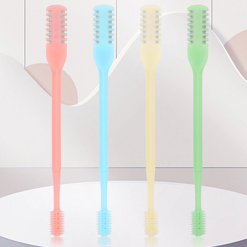 12pcs Portable Nasal Hair Removal Manual Nose Hair Trimmer Double Sided Grooming Tools