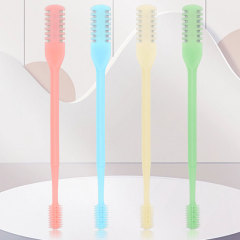 12pcs Portable Nasal Hair Removal Manual Nose Hair Trimmer Double Sided Grooming Tools