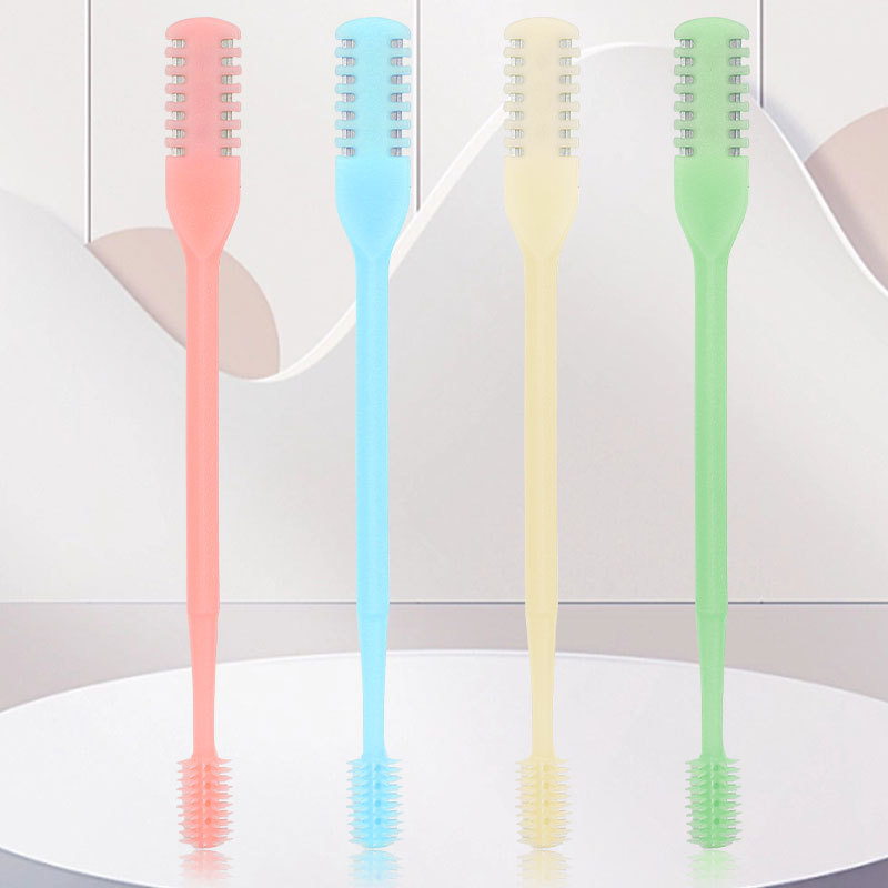 12pcs Portable Nasal Hair Removal Manual Nose Hair Trimmer Double Sided Grooming Tools