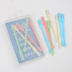 12pcs Portable Nasal Hair Removal Manual Nose Hair Trimmer Double Sided Grooming Tools