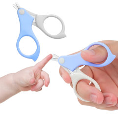 Wholesale Price Blunt Rounded Tip End Baby Nail Scissors Safety Manicure Finger Clipper for Infant Newborns