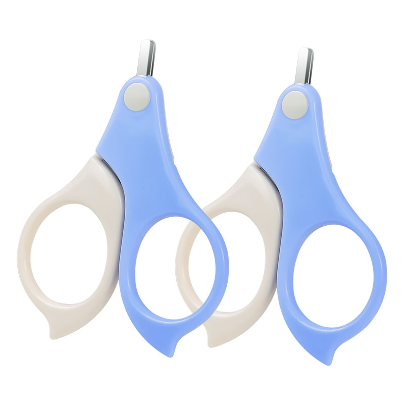 Wholesale Price Blunt Rounded Tip End Baby Nail Scissors Safety Manicure Finger Clipper for Infant Newborns