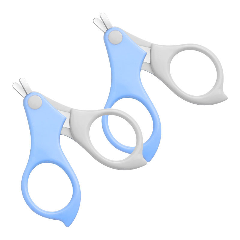 Wholesale Price Blunt Rounded Tip End Baby Nail Scissors Safety Manicure Finger Clipper for Infant Newborns