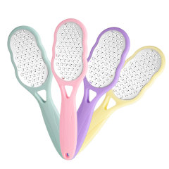 Professional Pedicure Feet Care Tools Callus Remover Plastic Handle Stainless Steel Scrubber Dead Skin Foot File