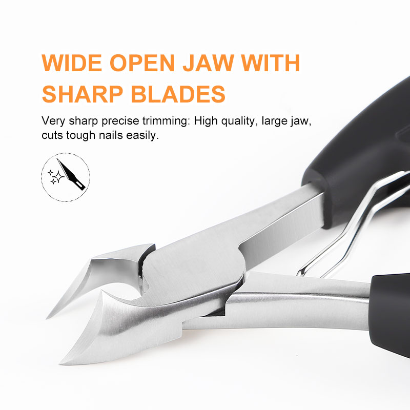 Professional OEM Custom Japanese Style Stainless Steel Nail Nipper Super Sharp Curved Blade Toenail Nipper