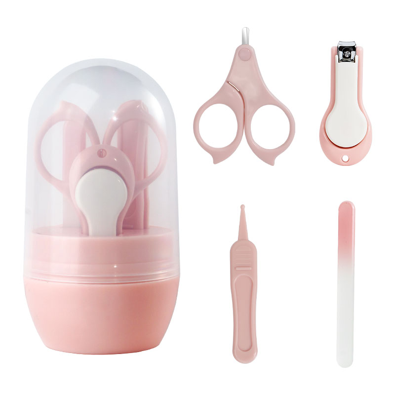4-in-1 Baby Nail Kit Transparent And Lovely Box With Cute Decoration