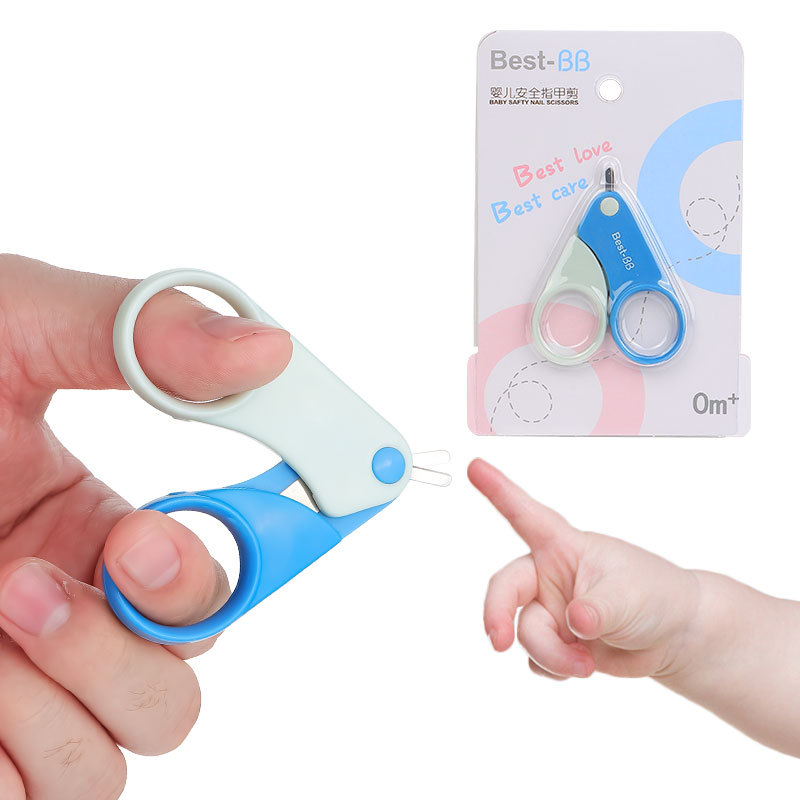 2 PCS Baby Nail Scissors Clippers with Rounded Tip