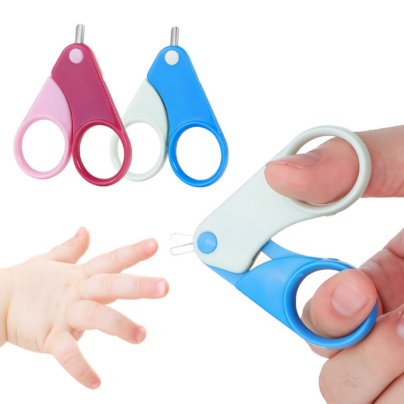 2 PCS Baby Nail Scissors Clippers with Rounded Tip