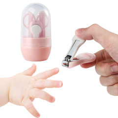 4-in-1 Baby Nail Kit Transparent And Lovely Box With Cute Decoration