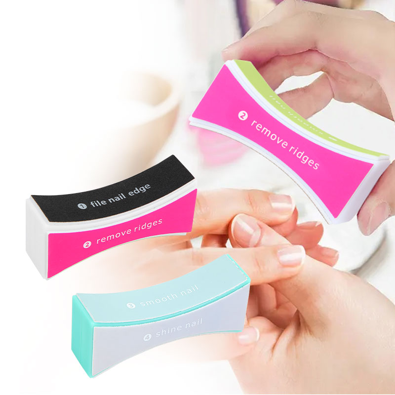 Professional 4 Sides Nail Files And Buffer Blocks For Natural Nails Smooth Shine and Polish Gel