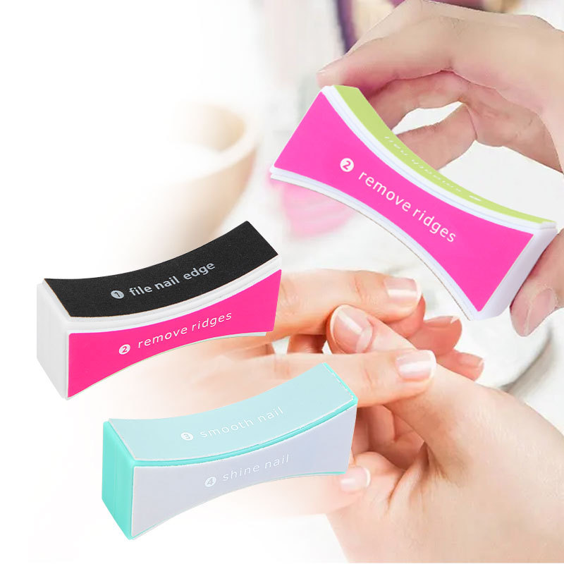 Professional 4 Sides Nail Files And Buffer Blocks For Natural Nails Smooth Shine and Polish Gel