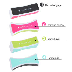 Professional 4 Sides Nail Files And Buffer Blocks For Natural Nails Smooth Shine and Polish Gel