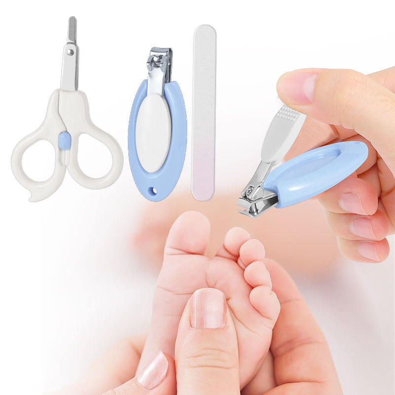 4 IN 1 Newborn Baby Manicure Nail Care Clipper Set With Case