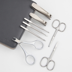 Manicure Set 8 In 1 Full Function Kit Professional Stainless Steel Pedicure Sets With PU Leather Portable Case
