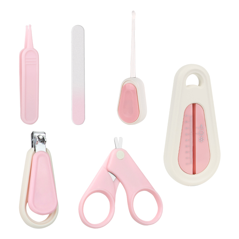 BEST-BB 6 PCS Infant Baby Manicure Set Newborn Nail Care Grooming Kit