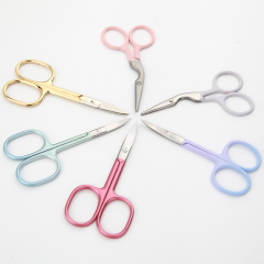 Professional Manicure Eyebrow Scissors Small Cuticle Remover Cuticle Trimmer Nose Hair Scissors Set