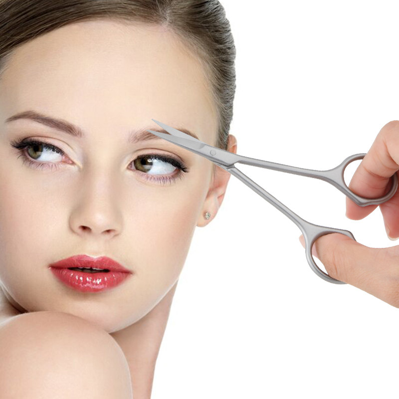 Stainless Steel Facial Scissors Russian-Style Pre-Treatment Manicure Tools Trim Dead Skin Pointed Beauty Scissors