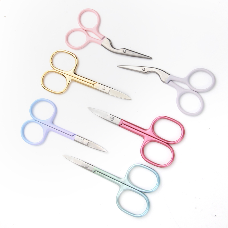 Professional Manicure Eyebrow Scissors Small Cuticle Remover Cuticle Trimmer Nose Hair Scissors Set