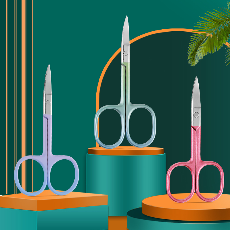 Professional Manicure Eyebrow Scissors Small Cuticle Remover Cuticle Trimmer Nose Hair Scissors Set