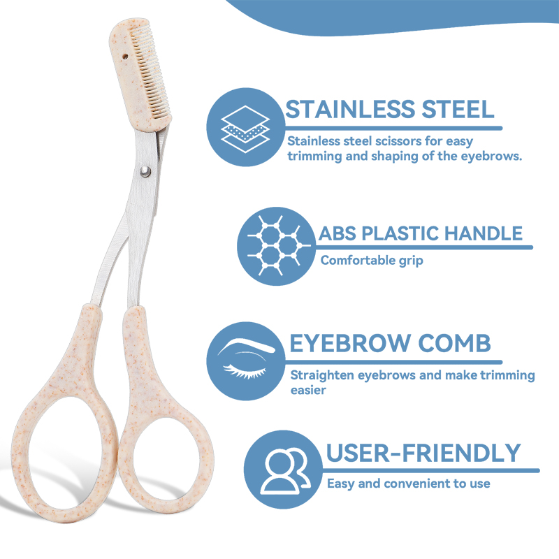 Eyebrow Trimmer Eyebrow Scissors With Comb Beauty Makeup Tools For Women