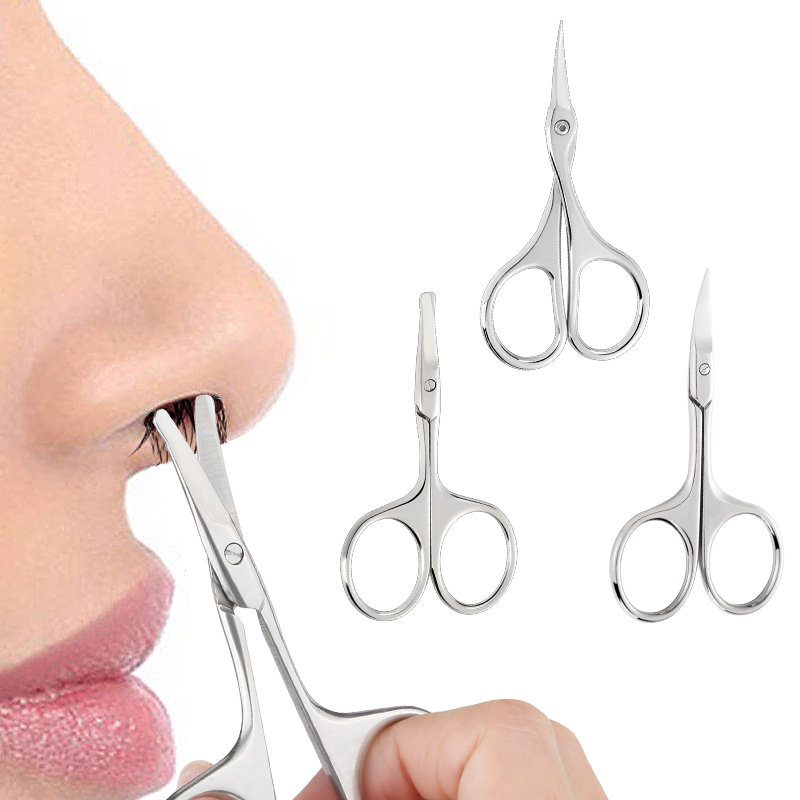Curved And Rounded Safety Tip Clippers For Nose Hair Cutting